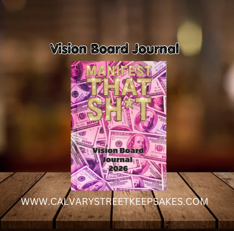 2026 Vision Board & Manifestation Journal w/ Coloring Pages