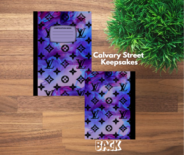 Couture - Purple Swirl  - Composition Notebook