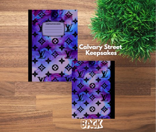 Couture - Purple Swirl  - Composition Notebook