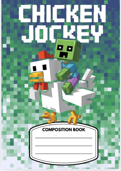 Minecraft-Inspired Composition Notebook Covers – Set of 6 | Digital Download - Canva PRO Editable