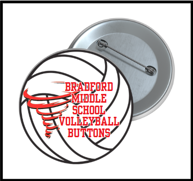 BMS Volleyball Button Pins – $3 Each