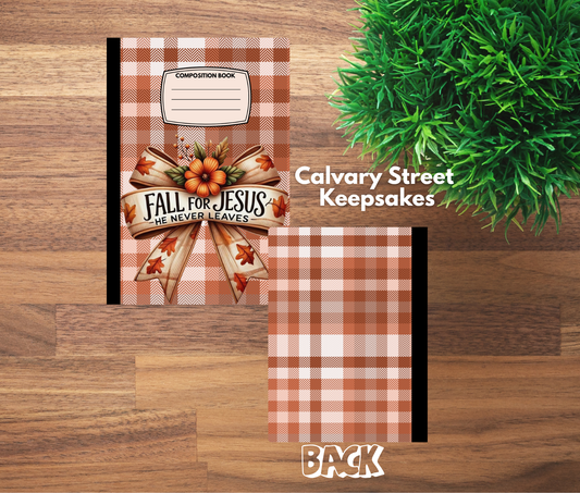 Fall - For Jesus- Composition Notebook